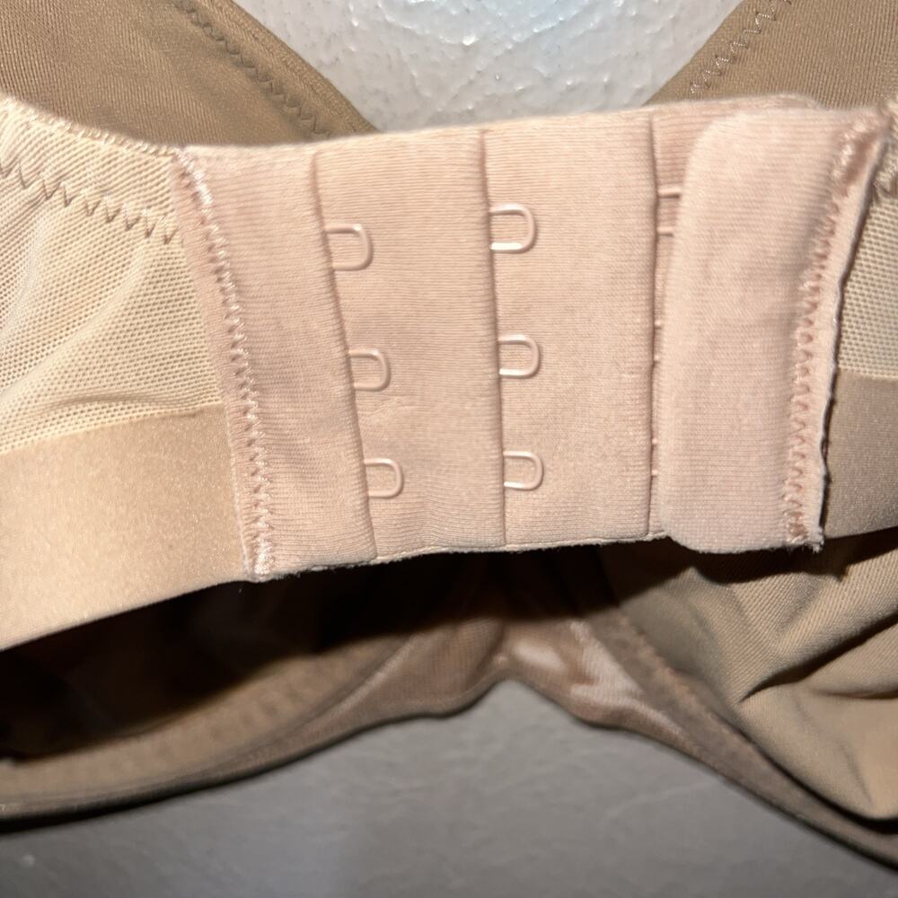 34G Wacoal Keep Your Cool Bra Underwire Bra Beige Seamless 855378 - Picture 9 of 12
